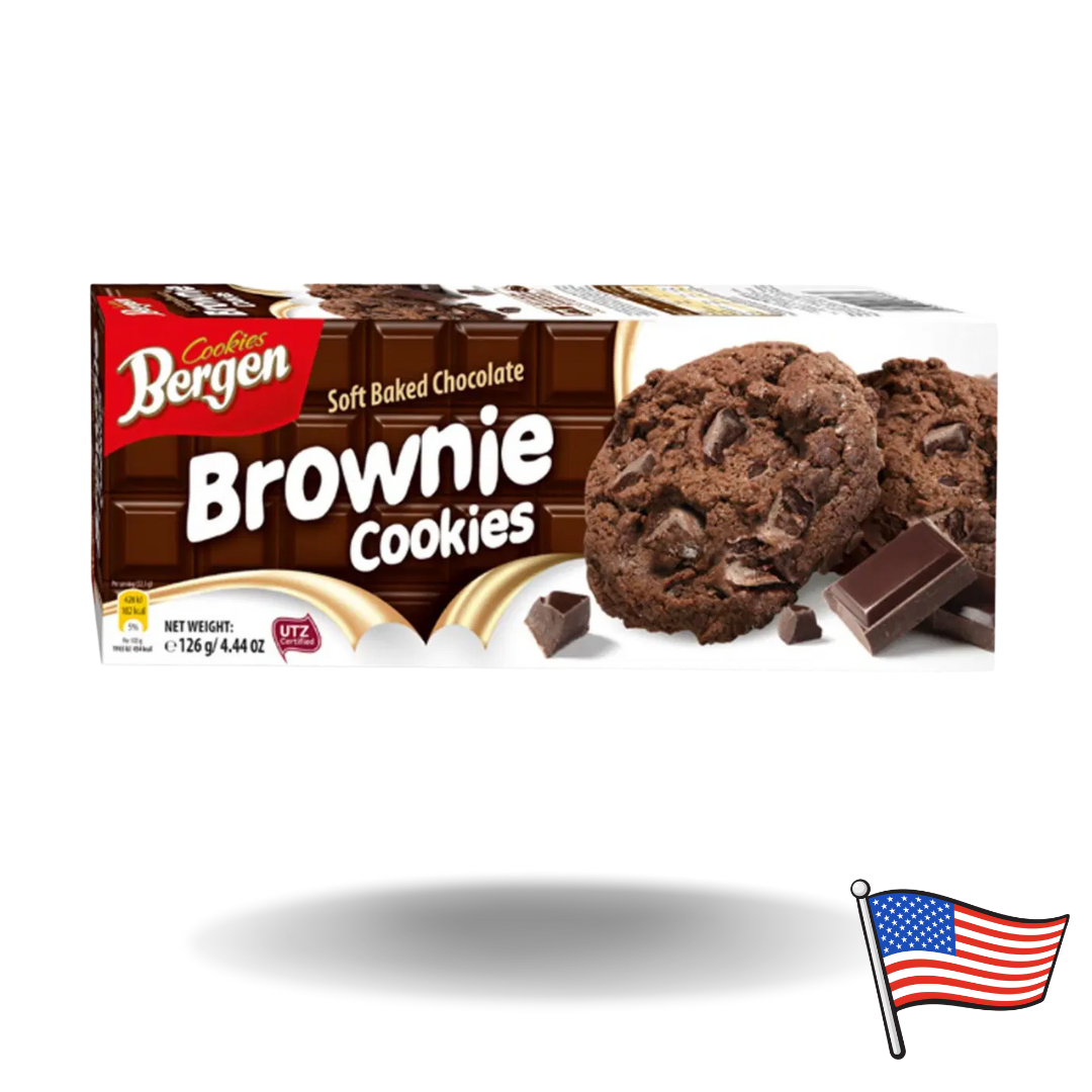 Bergen Cookies Chocolate Brownie Cookies 126g