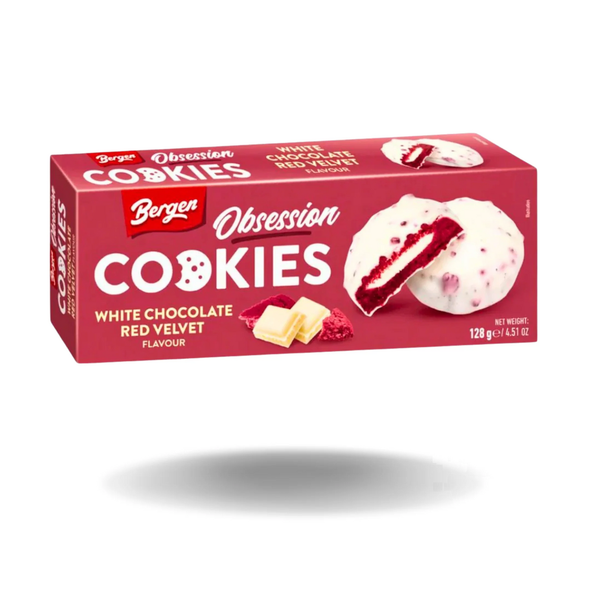 Bergen Obsession Cookies White Choco Red Velvet 128g