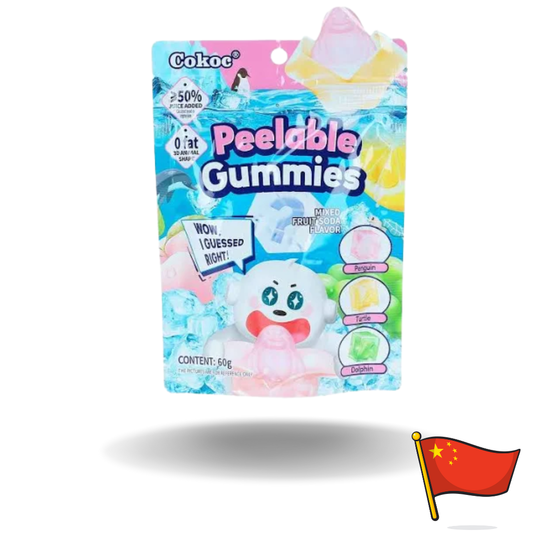 Cokoc Peeling Soft Candy Mixed Fruit Soda 60g