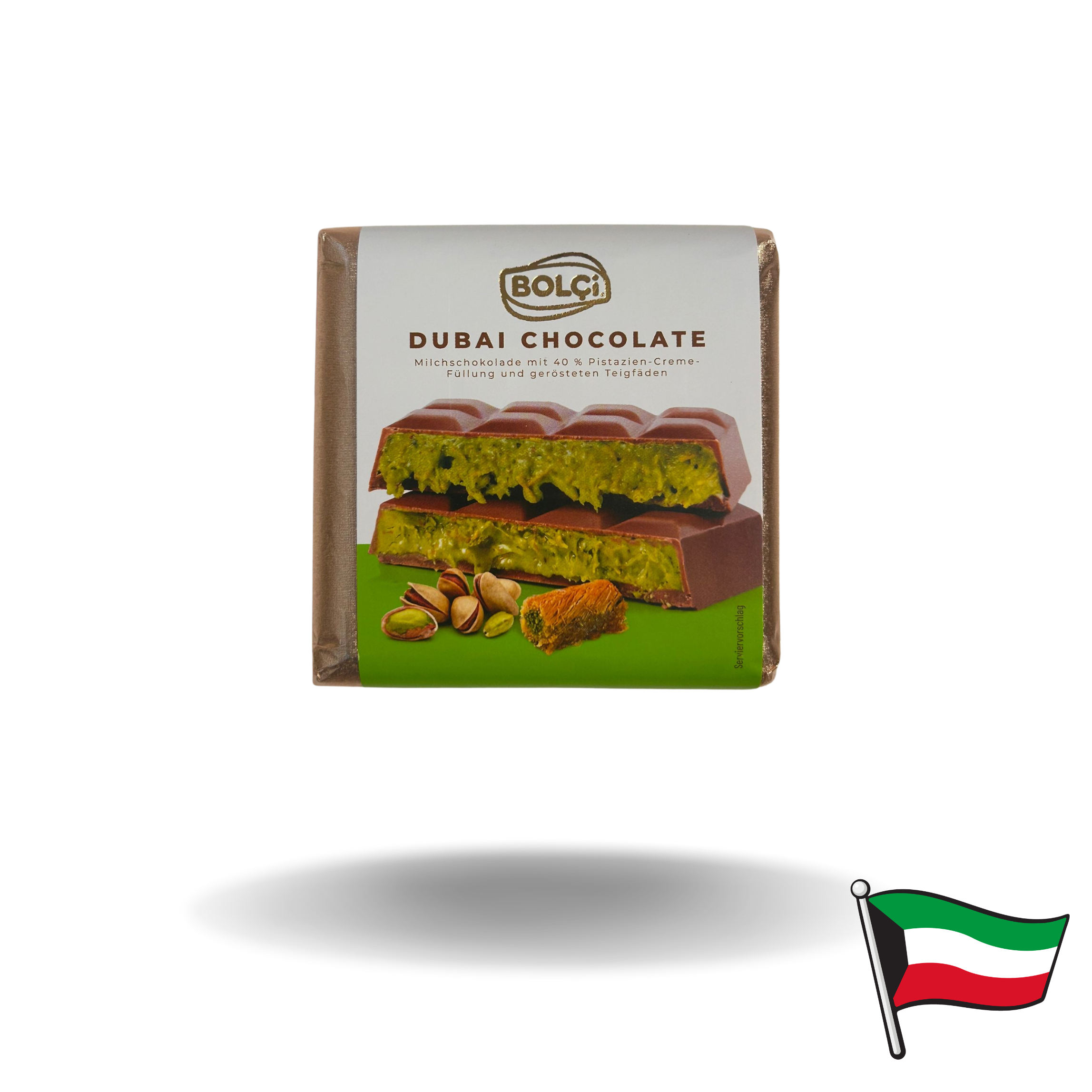 Dubai Schokolade Pistazie und Kadayif 100g