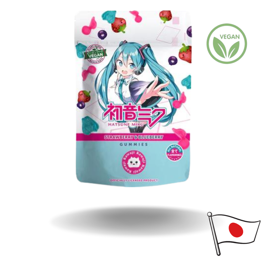 Hatsune Miku Strawberry & Blueberry Gummies 50g
