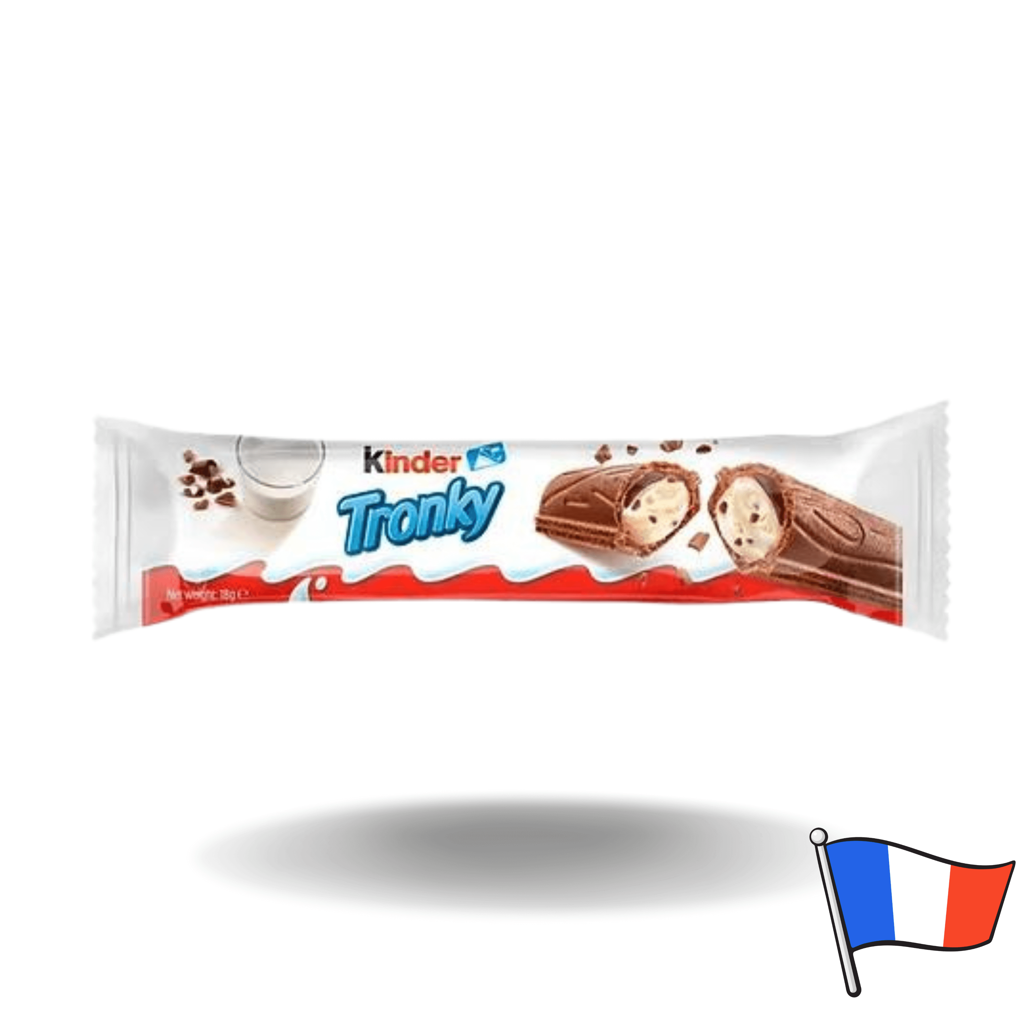 Die knusprigen Riegel bestehen aus einer knackigen Schokowaffelhülle, die mit der unwiderstehlichen Milchcreme gefüllt ist.