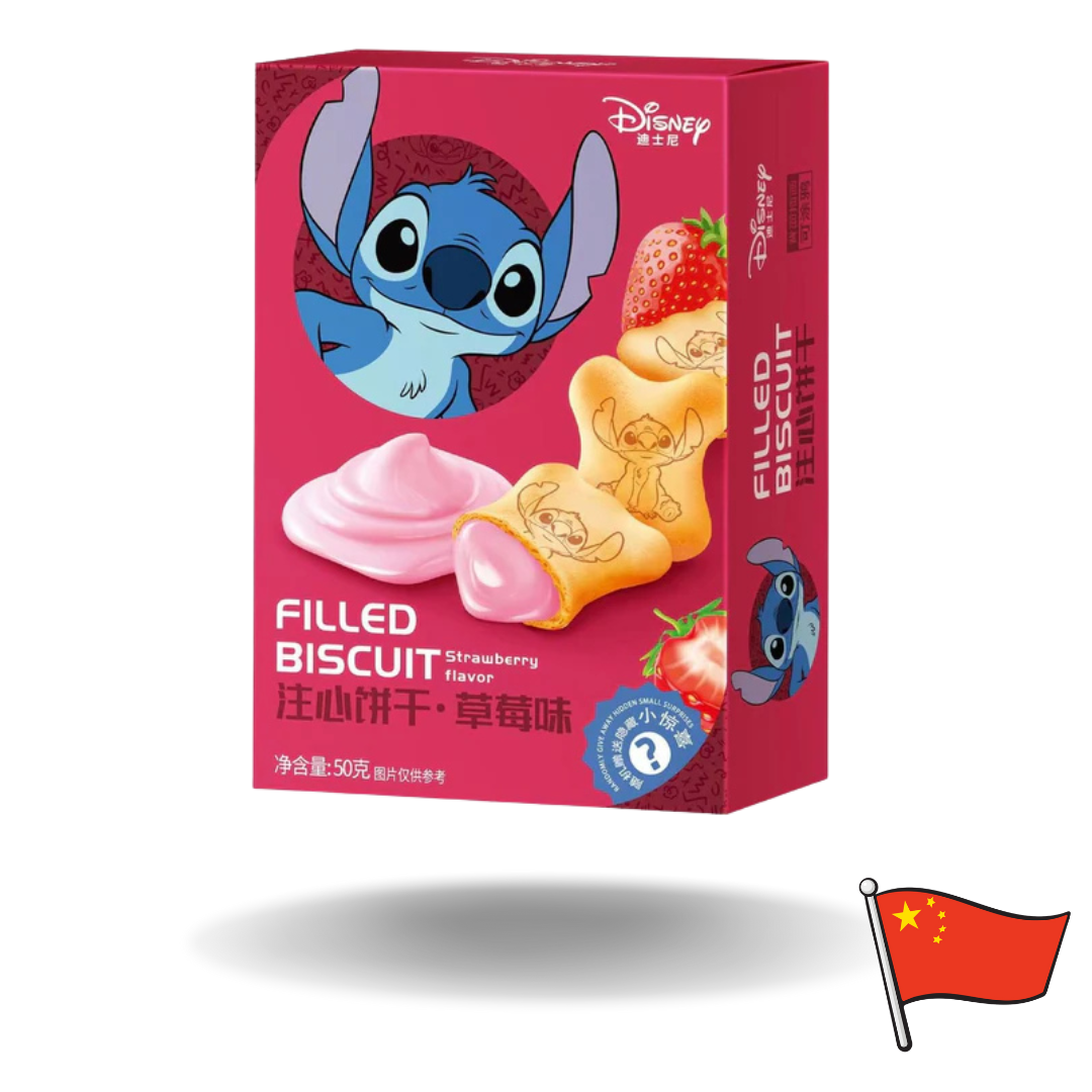 Lilo & Stitch Filled Biscuit Strawberry Asia 50g
