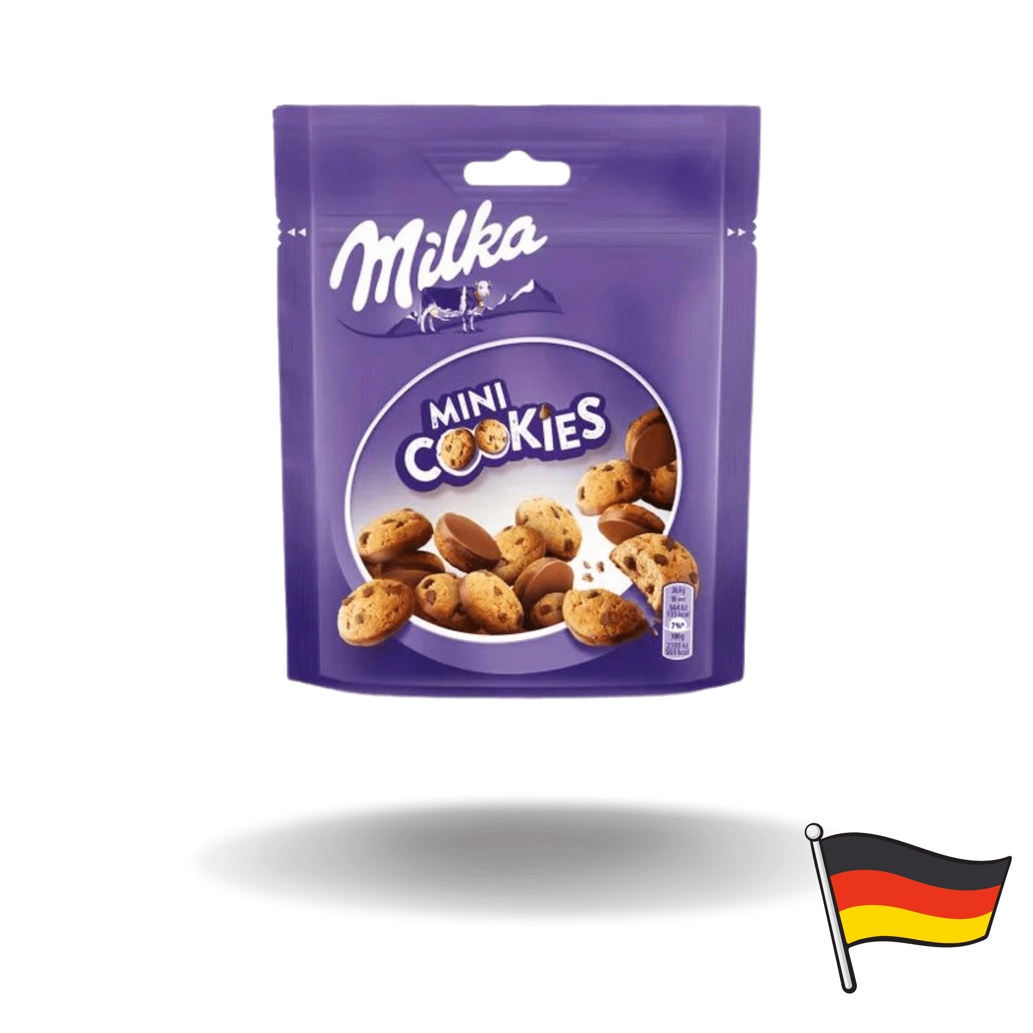 Diese süßen Mini-Kekse sind mit schmackhaften Schokoladenstückchen veredelt und teilweise mit feinster Milka Alpenmilchschokolade überzogen