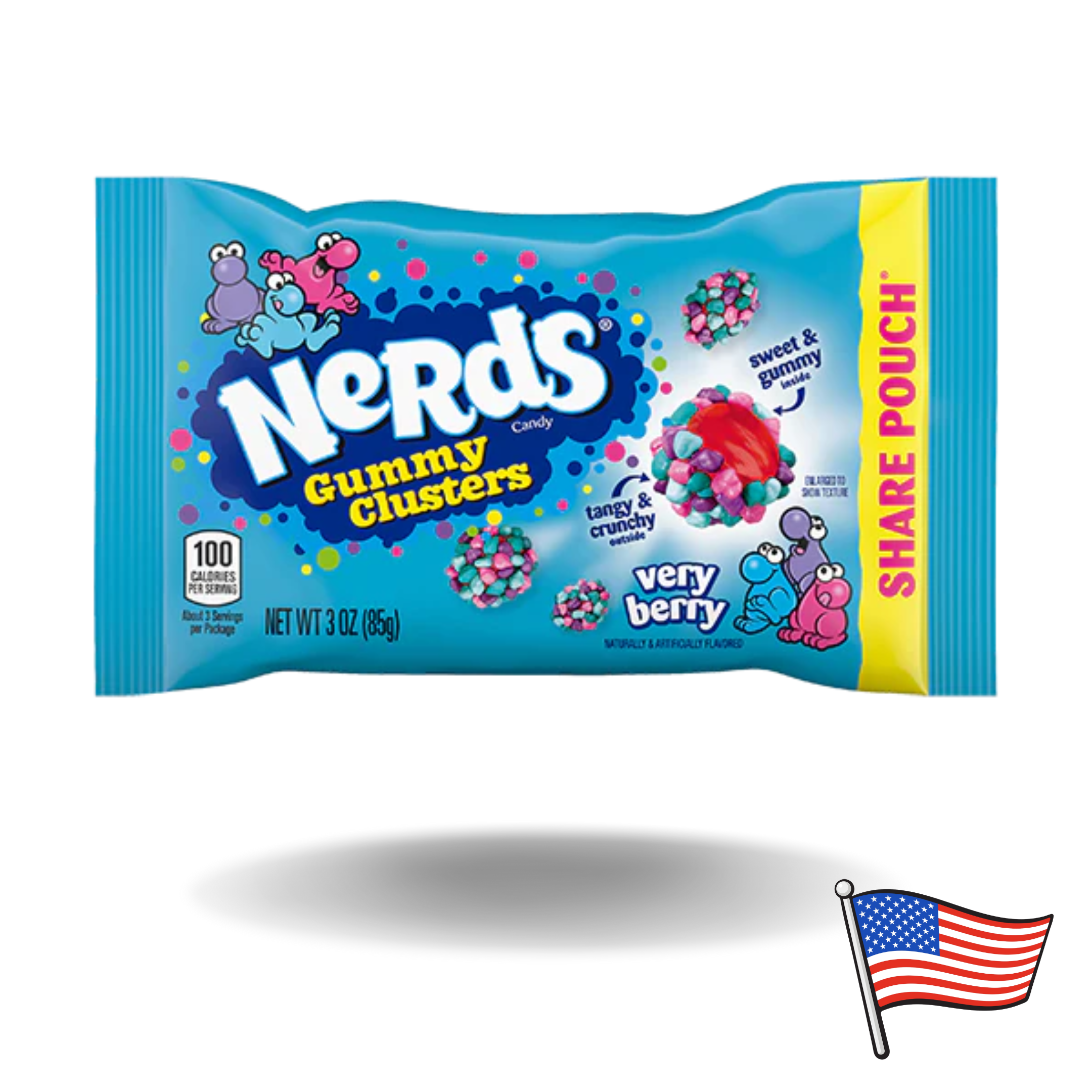 Nerds Gummy Cluster Very Berry 85g