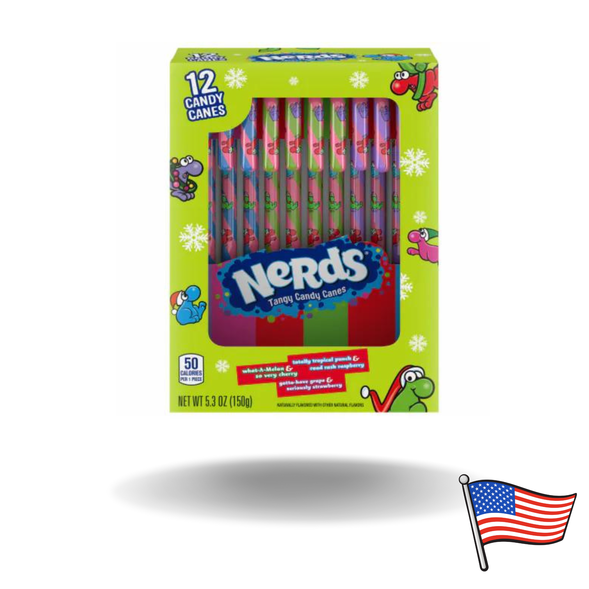 Nerds Tangy Candy Canes 150g
