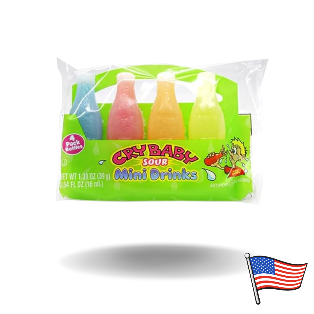 Nik L Nip Wax Candy Bottles Cry Baby Sour 39g