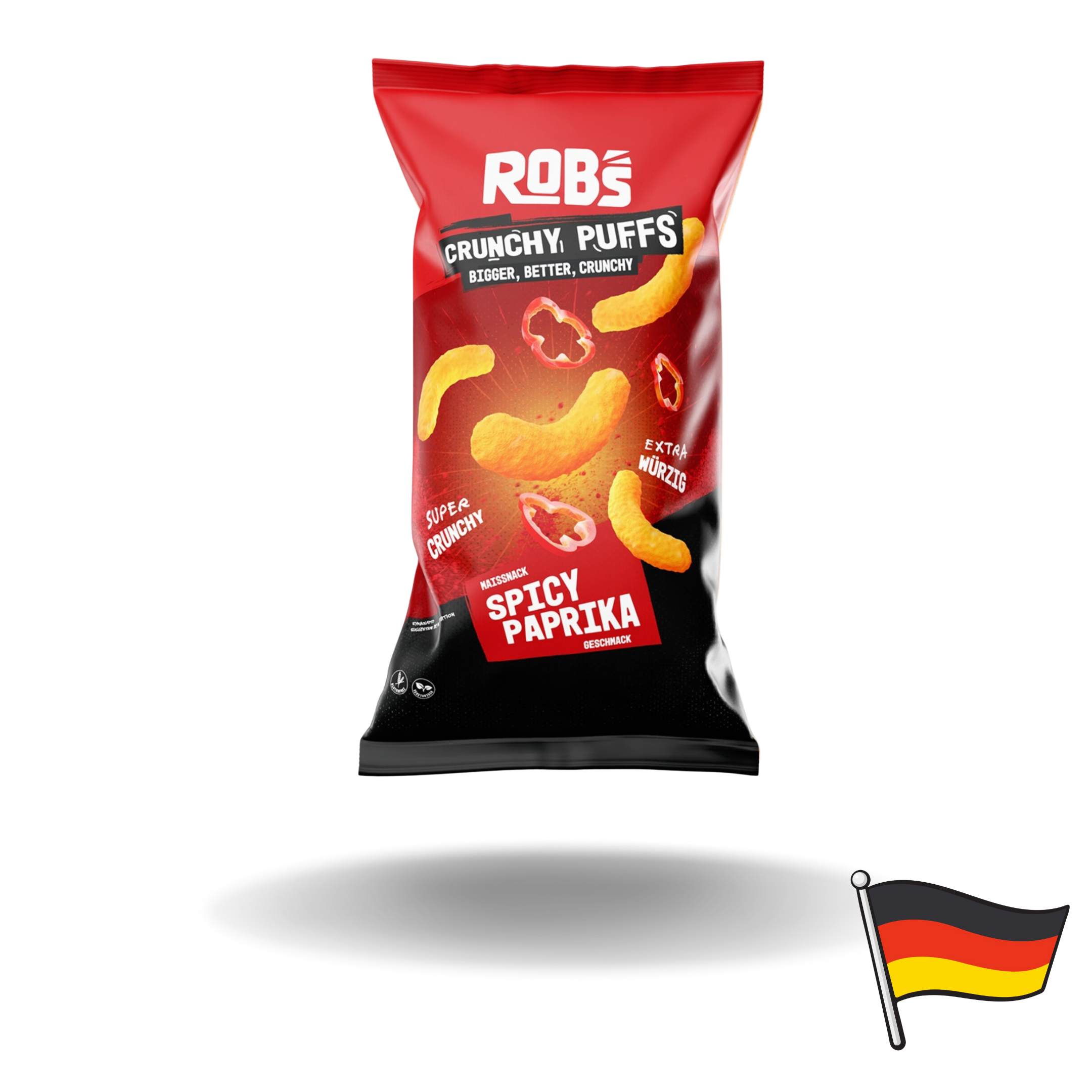 Robs Crunchy Puffs Spicy Paprika 130g