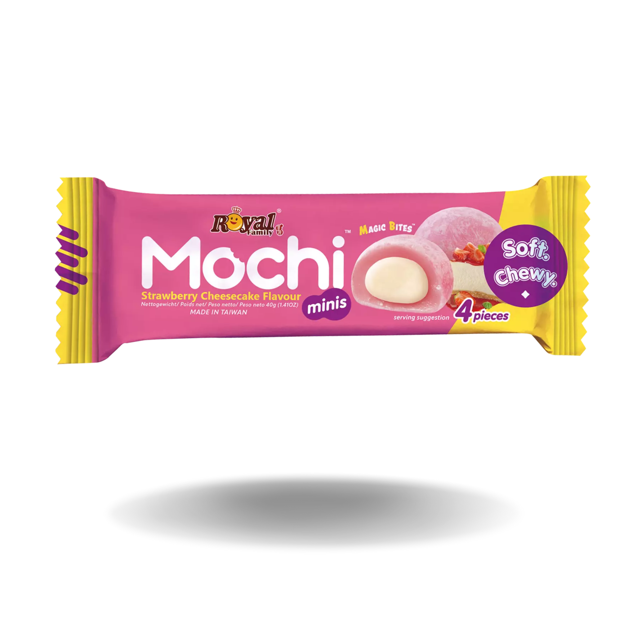 Royal Family Mini Mochi Strawberry Cheese Cake 40g