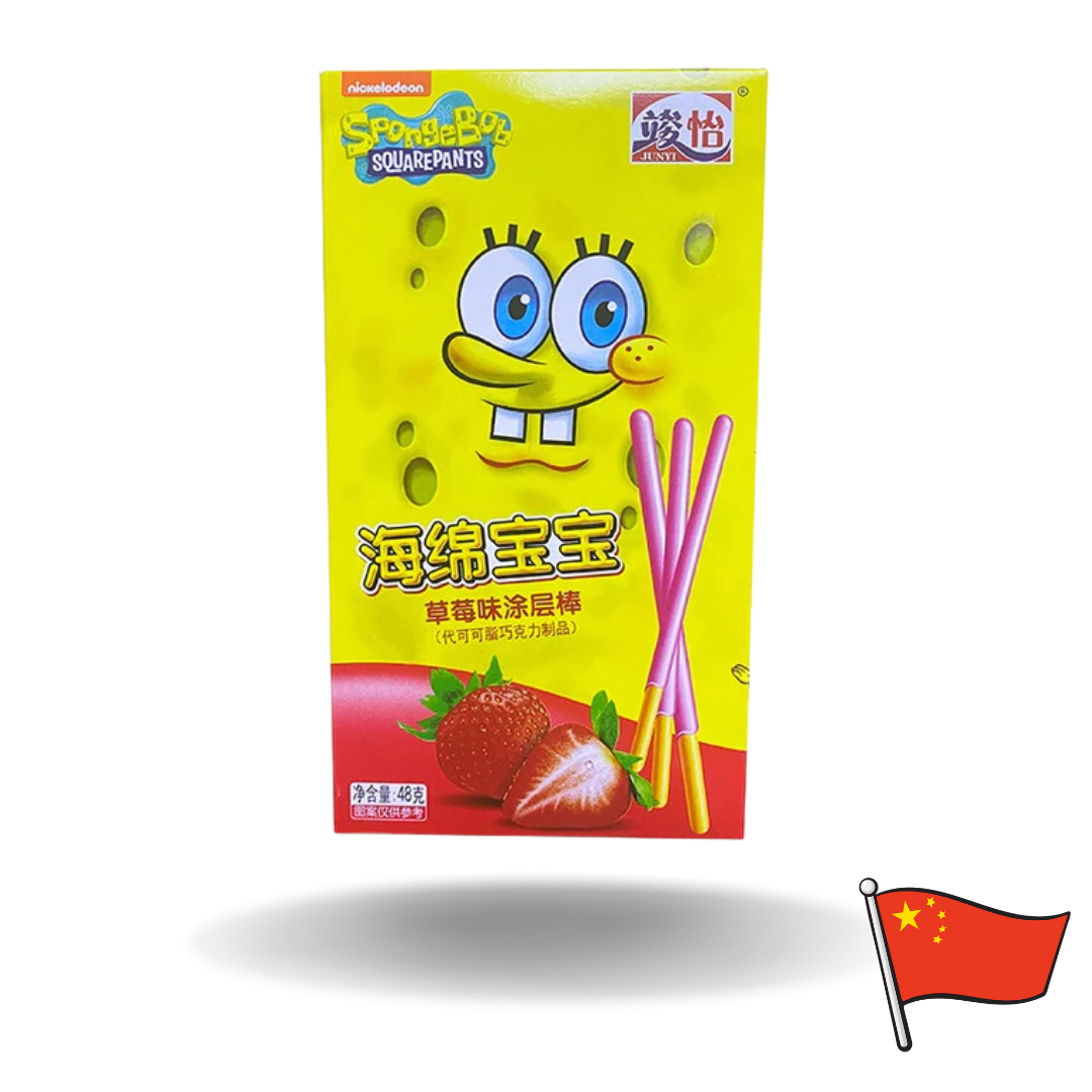 Spongebob Sticks Erdbeere 48g MHD: 06.04