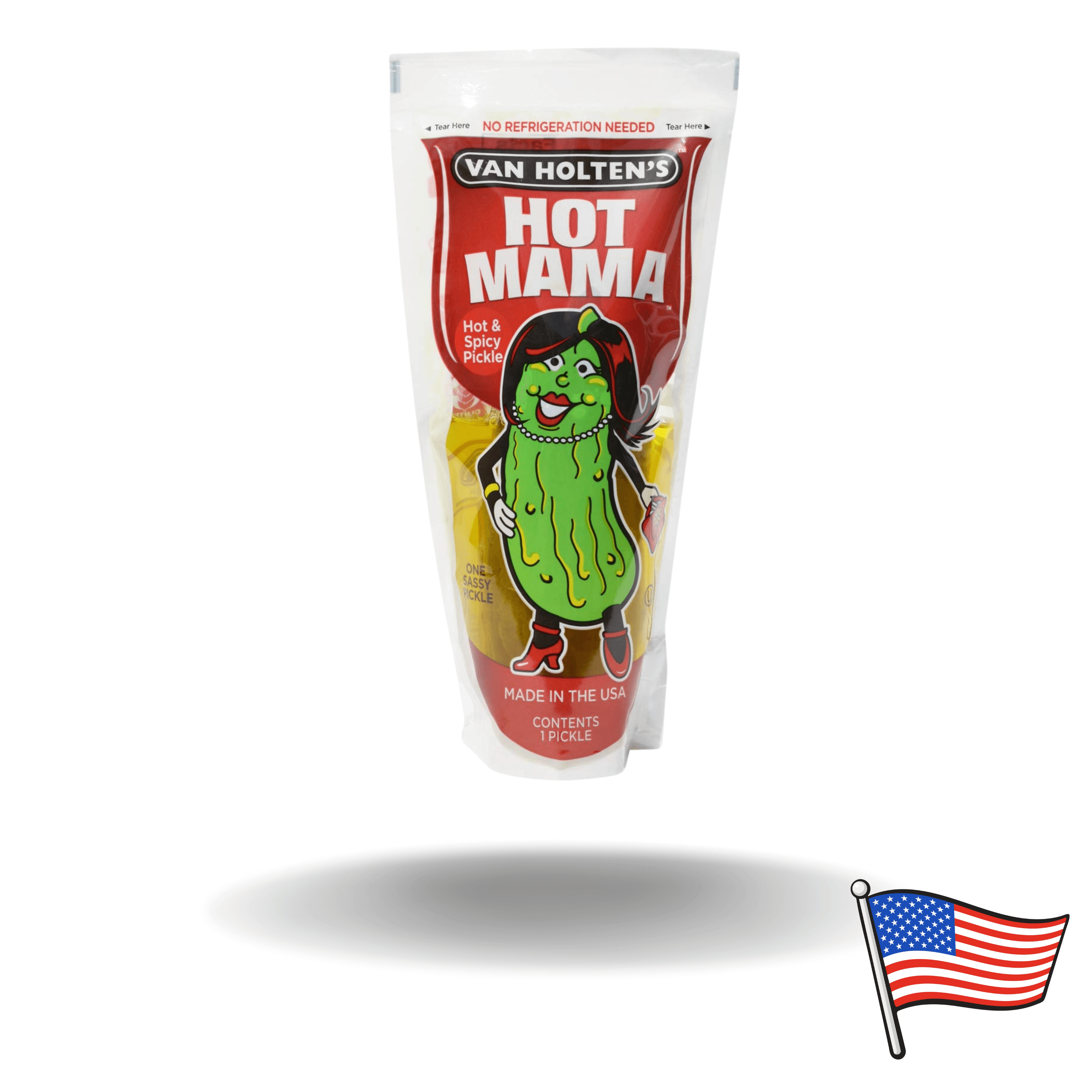 Amerikanischer Snack! Eine Saure Gewürzgurke eingelegt in Essig und Knoblauch. Eine interessante Erfahrung!