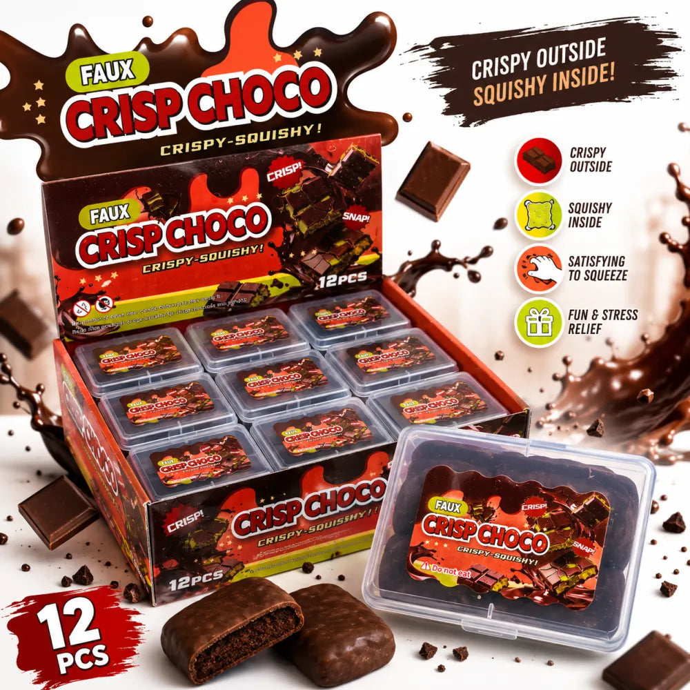 Dark Chocolate Crispy Squishy – Faux Crisp Choco