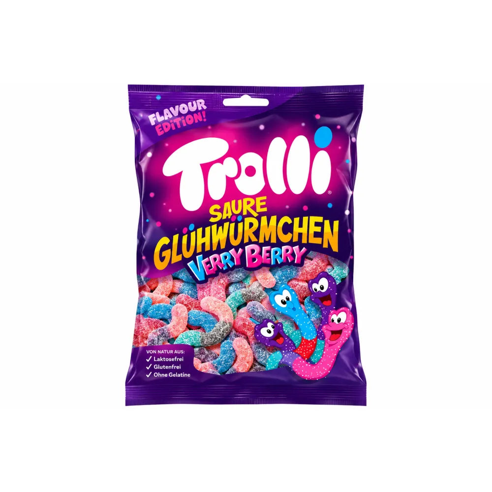 Trolli Saure Glühwürmchen Verry Berry 200g