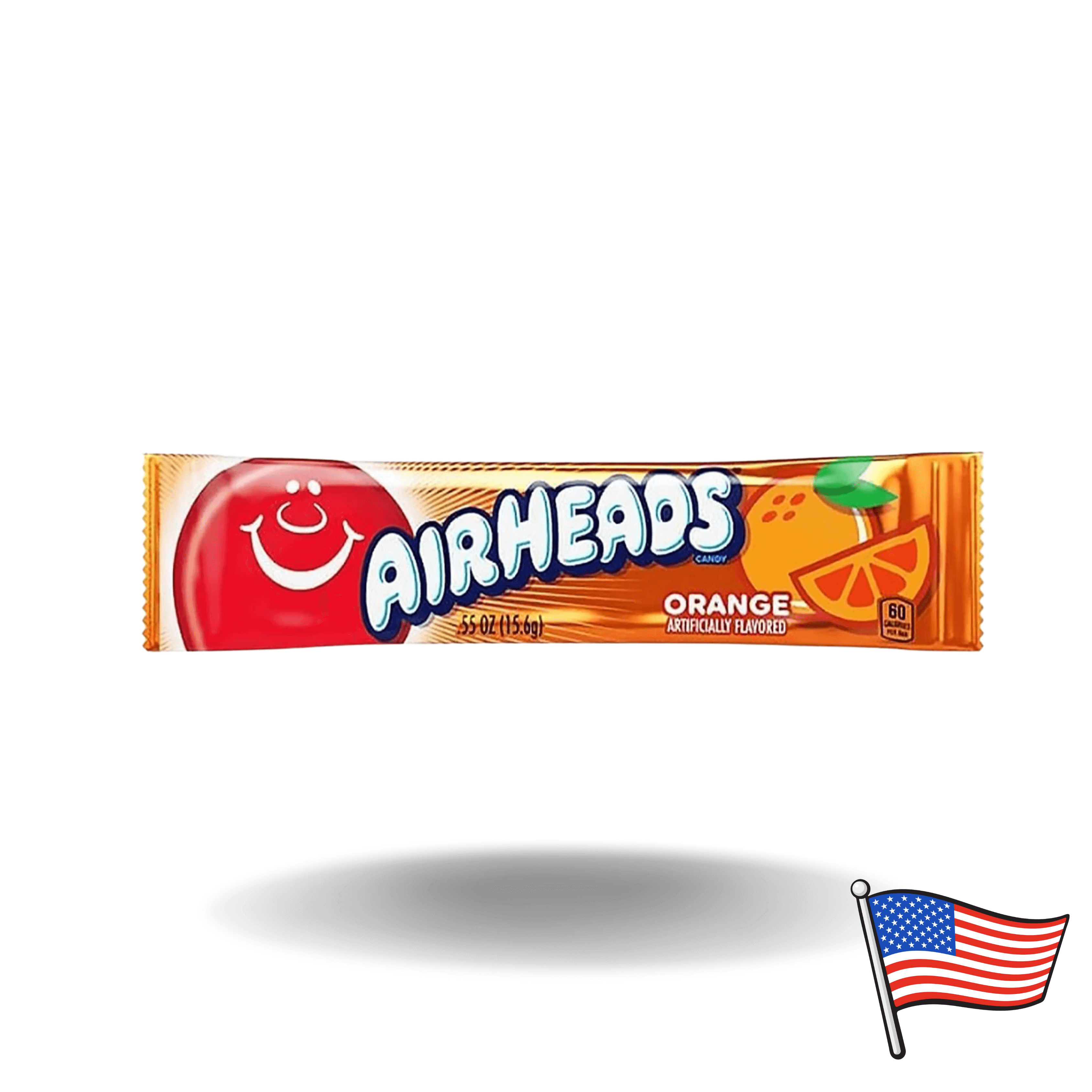 Amerikanische Süßigkeiten! In den USA ist das Kaubonbon mit dem markanten roten Luftballon auf der Verpackung allseits bekannt. Die Airheads Orange bieten einen überraschend intensiven Orangengeschmack, der geradezu zum Reinbeißen fruchtig ist. Diese ikonischen Kaustangen sind ein absolutes Muss für Fans von Süßigkeiten aus den USA. Durch die individuelle Verpackung sind sie perfekt für unterwegs geeignet und sorgen für süße Genussmomente in der Schule, im Büro oder nach dem Sport.