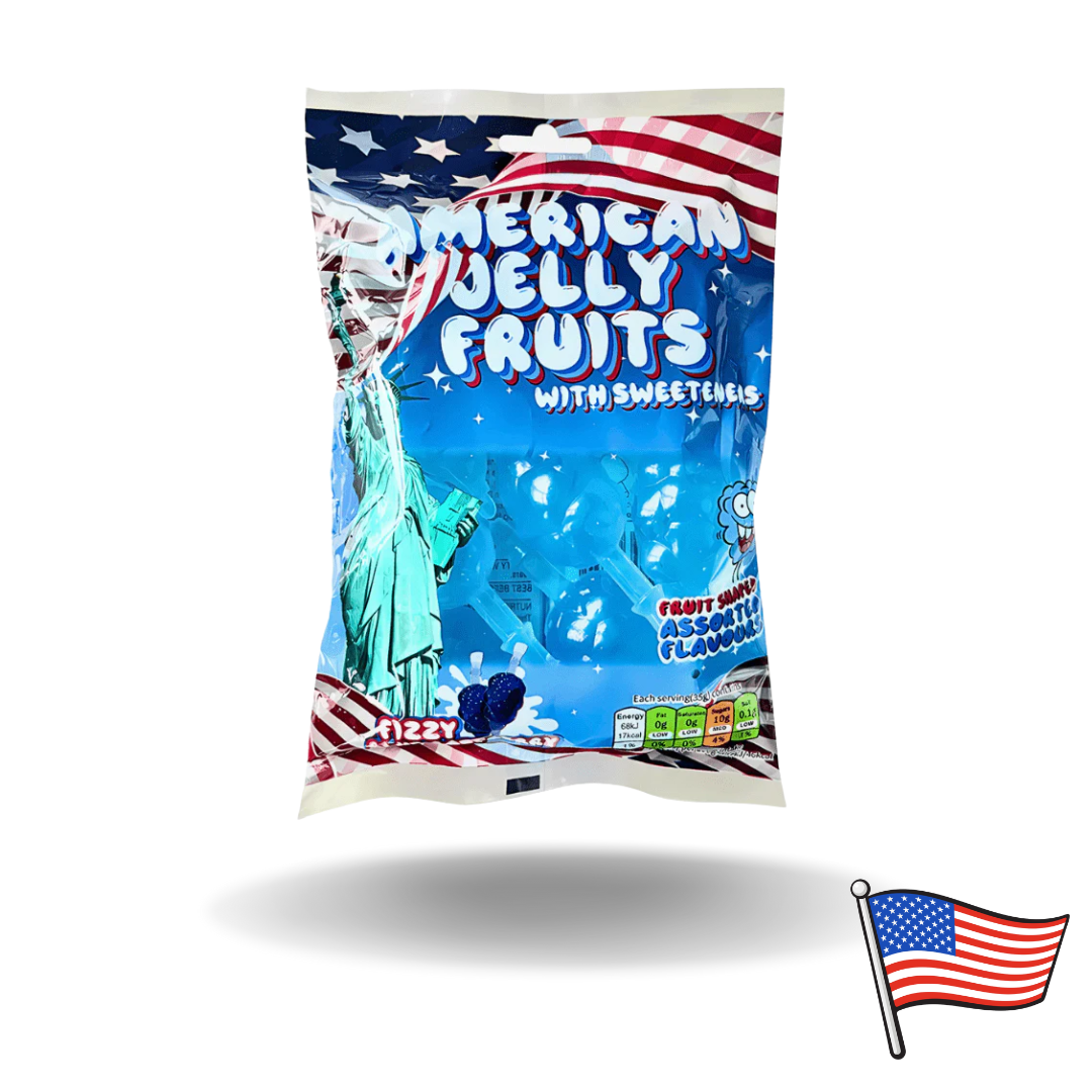 American Jelly Fruits Fizzy Blue Raspberry 280g