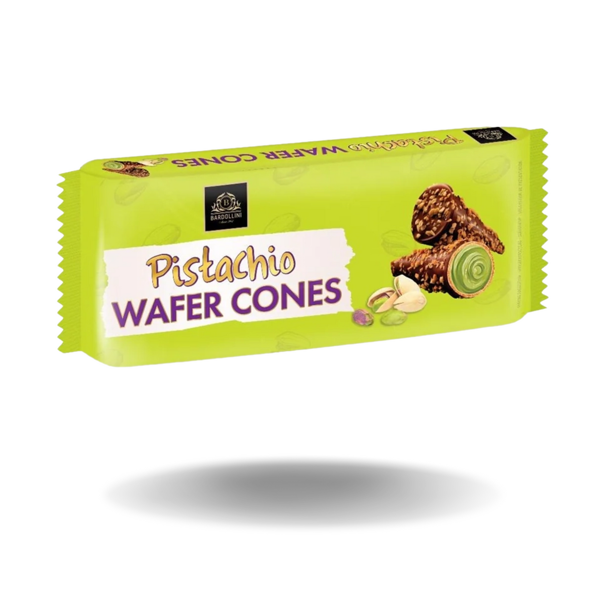 Bardollini Pistachio Wafer Cones 100g