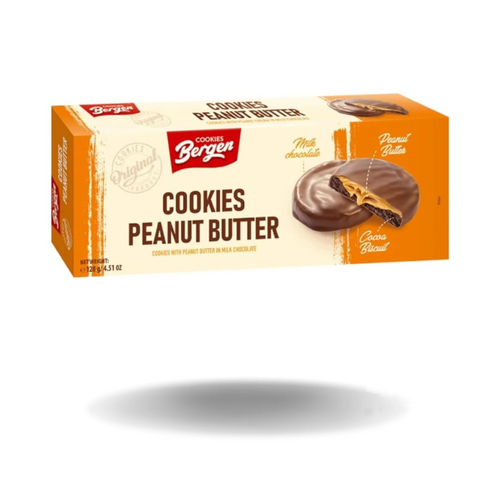 Bergen Cookies Peanut Butter 128g