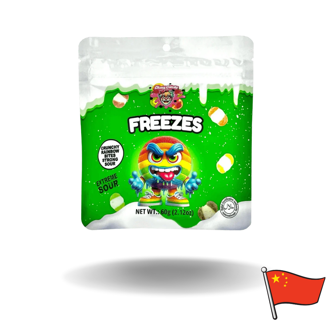 Freezes Crunchy Extreme Sour Rainbows Bites 60g
