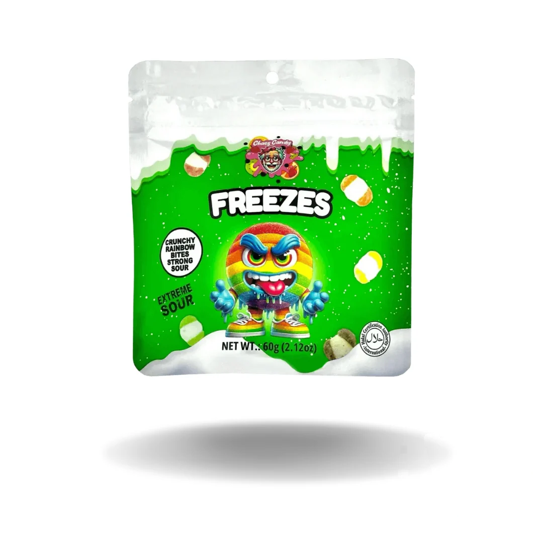 Freezes Crunchy Extreme Sour Rainbows Bites 60g