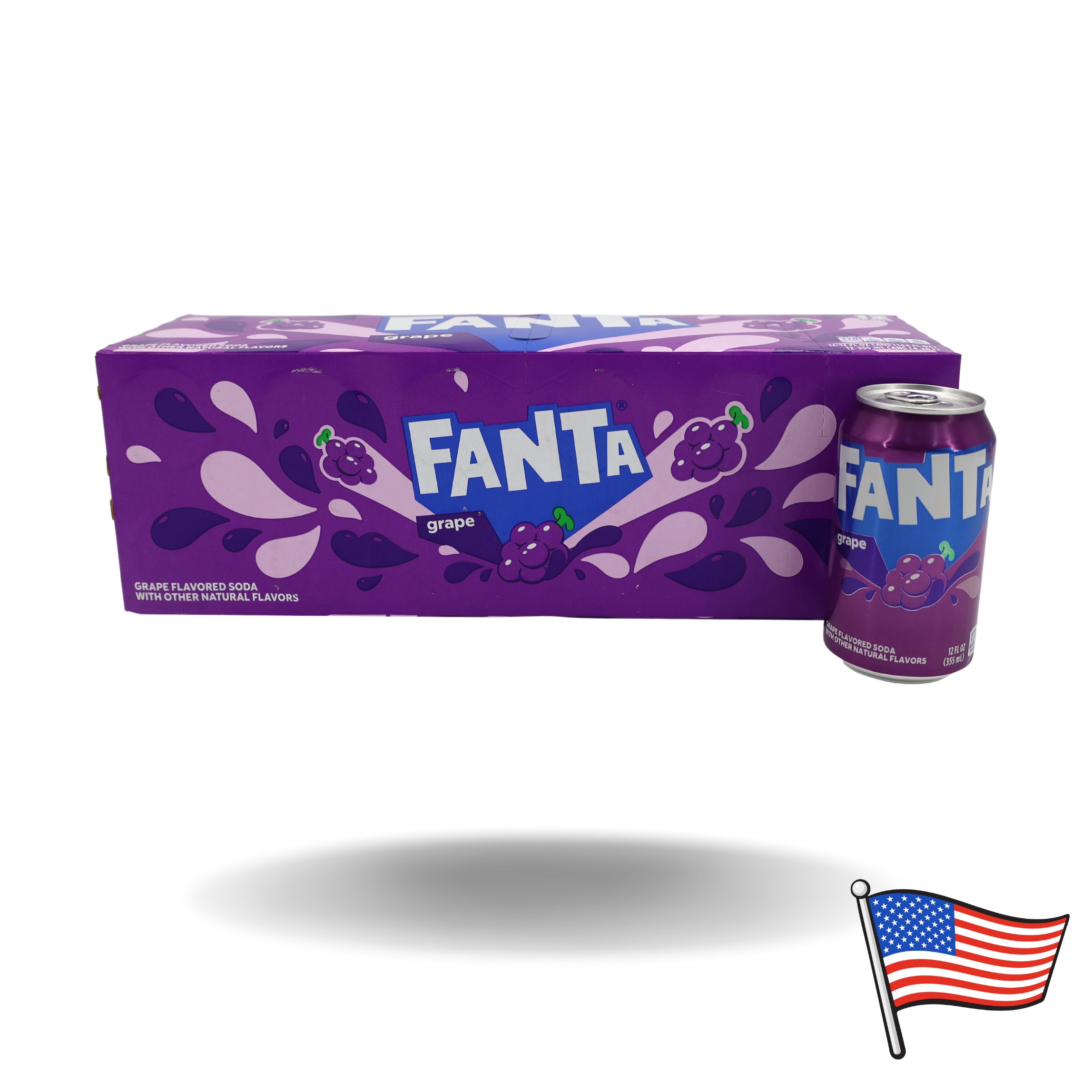 12er Pack Fanta Grape USA 355ml MHD 12/24