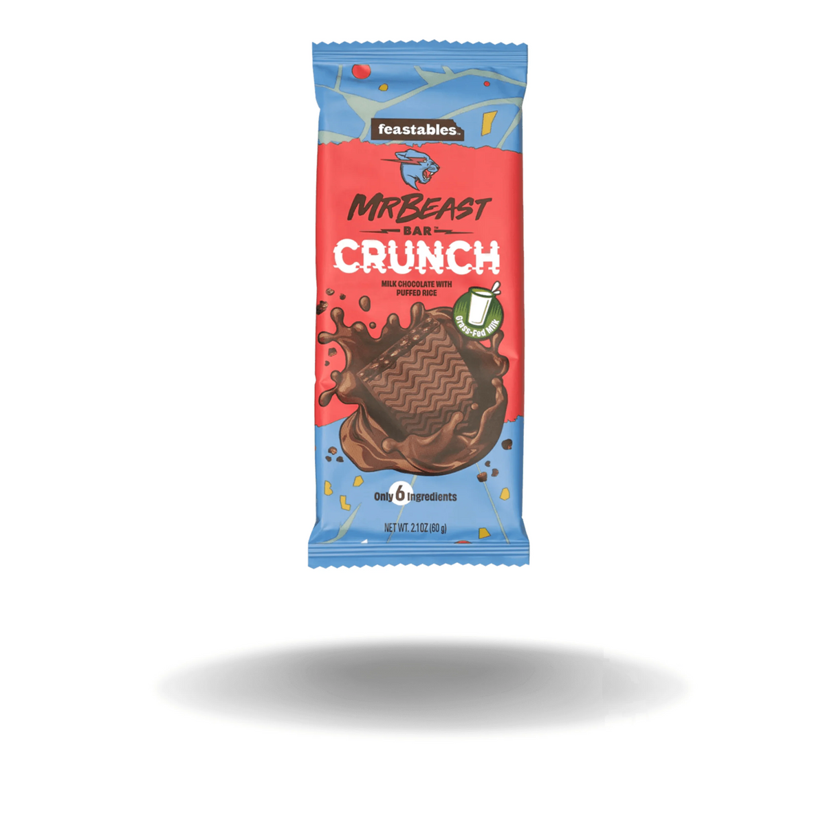 Amerikanische Süßigkeit. Die MrBeast Crunch Schokolade des bekannten Youtubers gibt es normal nur in Amerika. Wir haben sie für euch in allen Sorten auch in Österreich