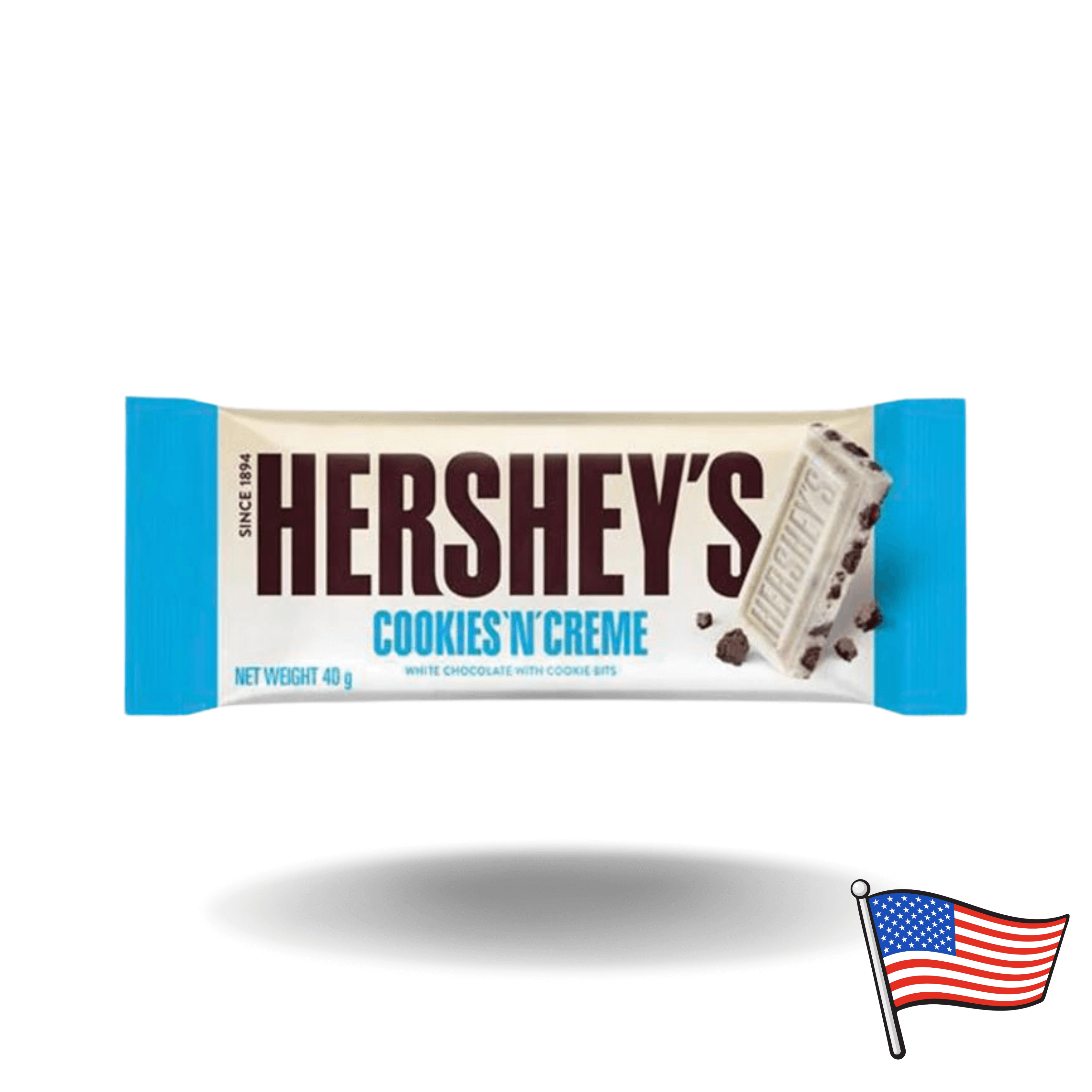 Wenn du Liebhaber von weißer Schokolade und Keksen bist, dann ist die Hershey's Cookies 'n' Creme die ideale Wahl für dich