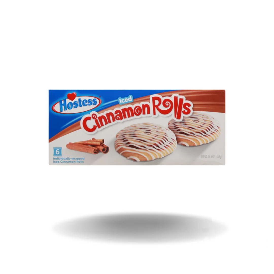Delikate Zimtschnecken von Hostess Brands USA. Jeder Bissen in dieses köstliche Gebäck offenbart einen perfekt ausgewogenen Mix aus Zimt und süßer Glasur. 
