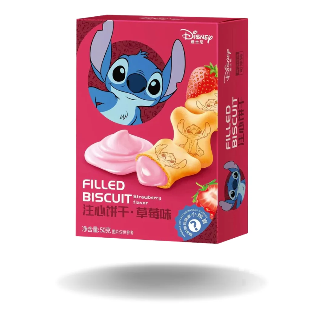 Lilo & Stitch Filled Biscuit Strawberry Asia 50g