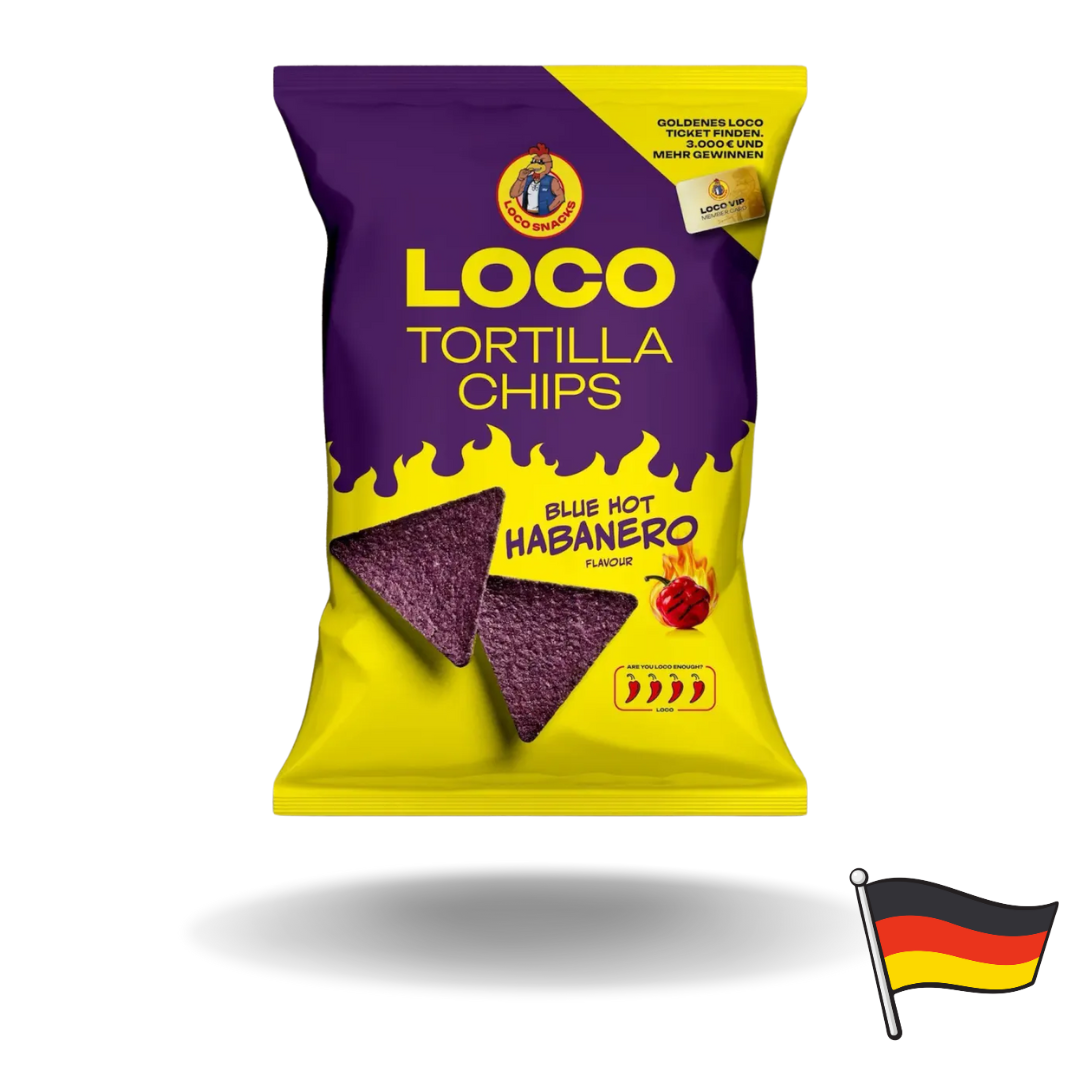 Loco Tortilla Chips Blue Hot Habanero 100g