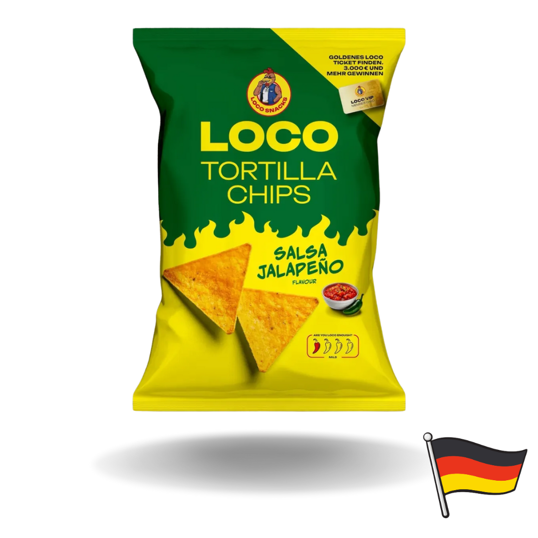 Loco Tortilla Chips Salsa Jalapeno 100g