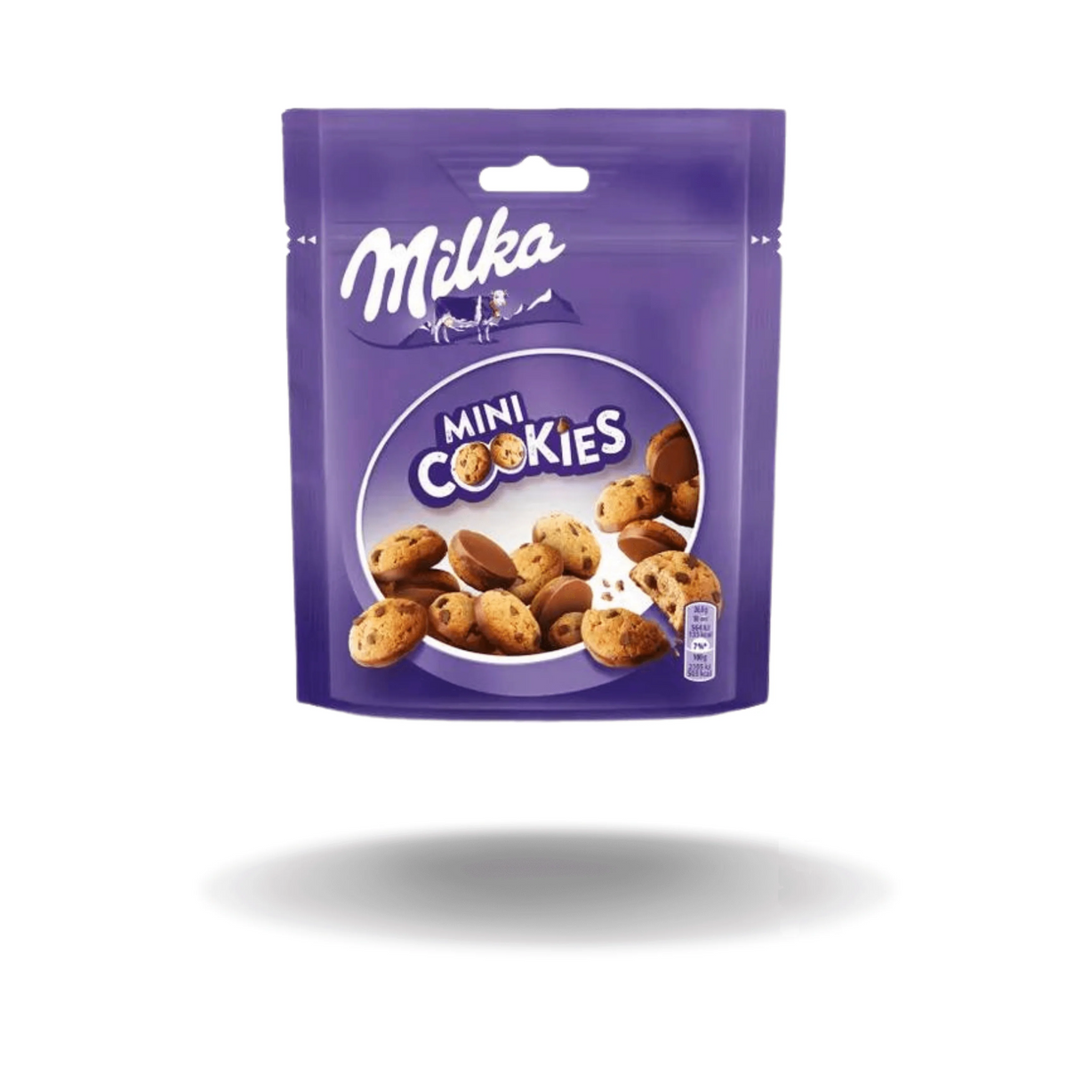 Diese süßen Mini-Kekse sind mit schmackhaften Schokoladenstückchen veredelt und teilweise mit feinster Milka Alpenmilchschokolade überzogen