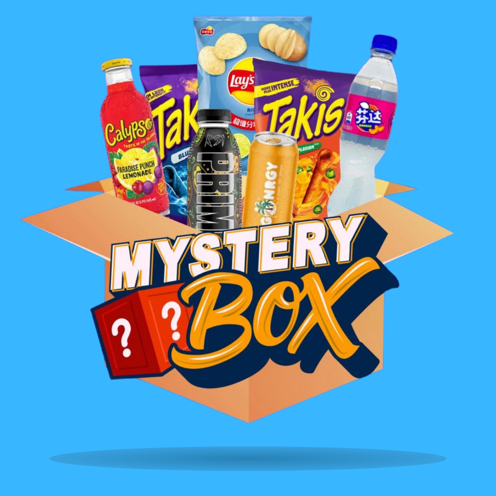 Entdecke mit unserer exklusiven Mystery Box eine Welt der Geschmacksvielfalt! Für nur 25€ erhältst du eine sorgfältig zusammengestellte Auswahl an internationalen Süßigkeiten, erfrischenden Getränken und herzhaften Snacks im Wert von 30€.