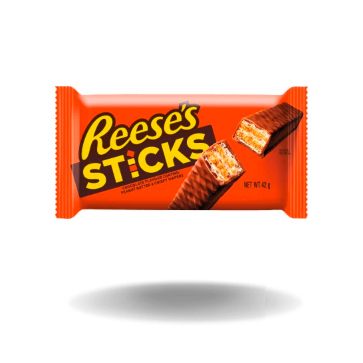  Die Reese's Sticks eignen sich hervorragend für unterwegs, da sie in praktischen Einzelpackungen erhältlich sind.