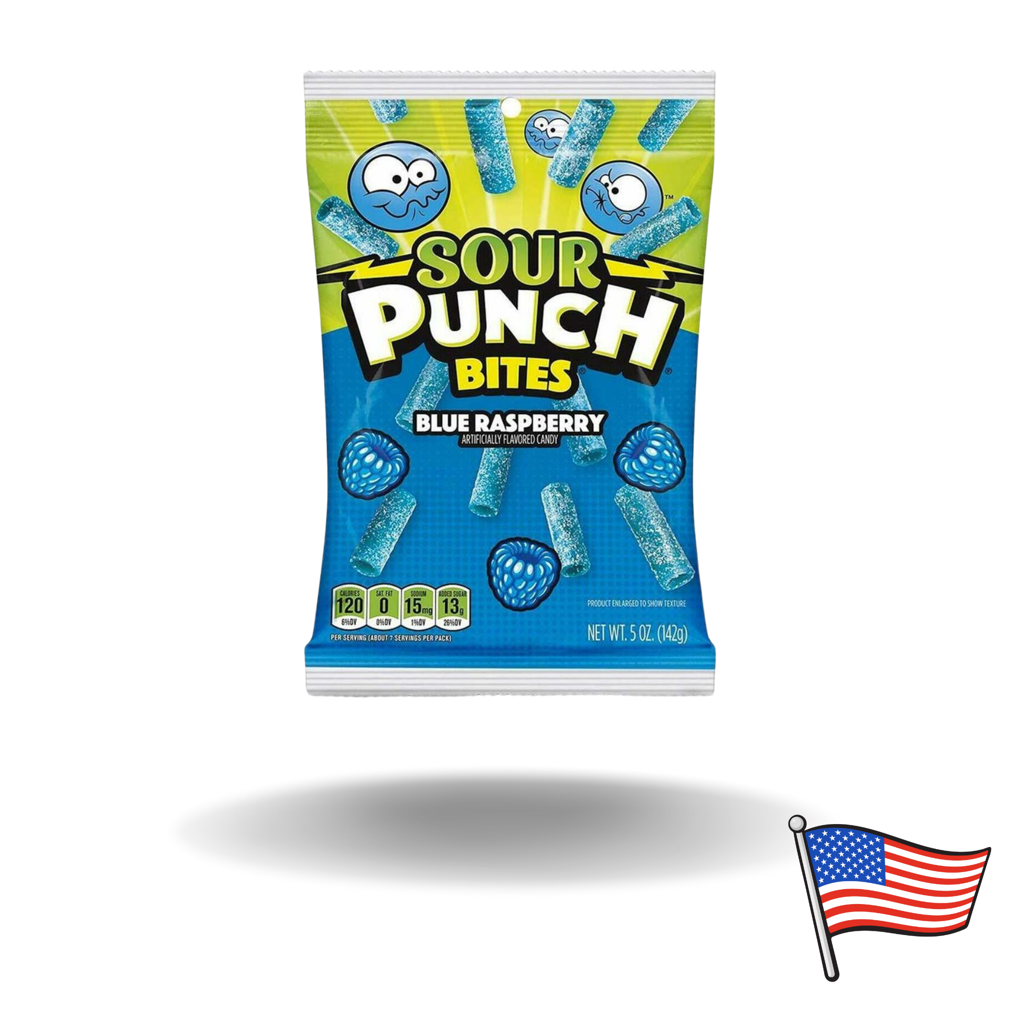 Sour Punch Bites Blue 105g