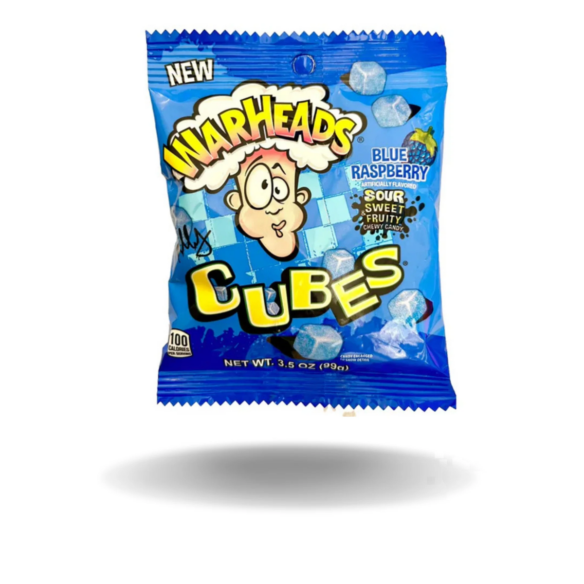 Warheads Blue Raspberry Cubes 99g