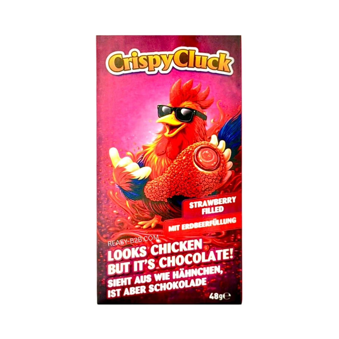 CrispyCluck Chicken Wings Schokolade Strawberry 48g